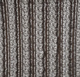 Krajka pružná volánky/flitry hnědá