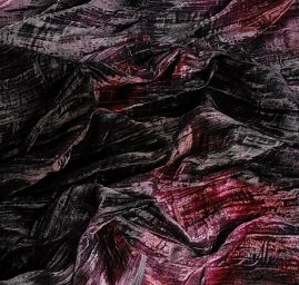 Samet kreš batika vínovočerná