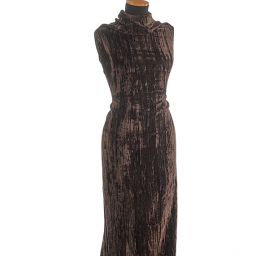 Samet kreš tmavě hnědý