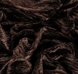 Samet kreš tmavě hnědý