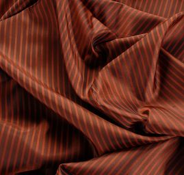 Podšívka žakárová proužky hnědé