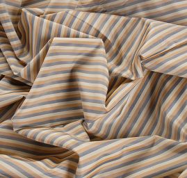 Podšívka žakárová proužky modré/žluté