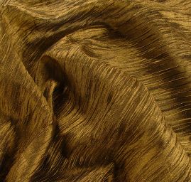 Organza plise zlatočerná