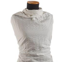 Prošev geometrický vzor bílý - podšívka