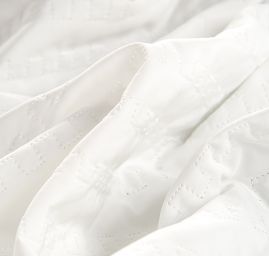 Prošev geometrický vzor bílý - podšívka