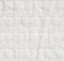 Prošev geometrický vzor bílý - podšívka