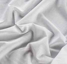 Bavlněná látka jemná plátnové vazby bílá