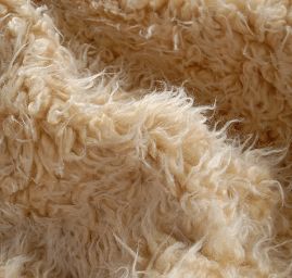 Imitace zvířecí srsti kašmírské kozy béžová
