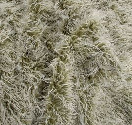Imitace zvířecí srsti kašmírské kozy zelená