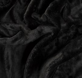 Imitace kožešiny zvířecí srst černá