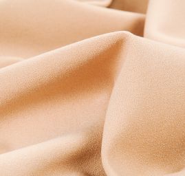 Žoržet šatový silnějsí viskoza směs pudrová hnědá