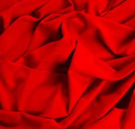 Žoržet šatový silnějsí viskoza směs červená