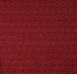 Žakárová látka romantický vzor červená