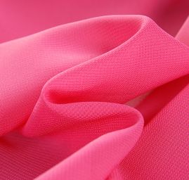 Šifon jednobarevný hladký sytě růžový