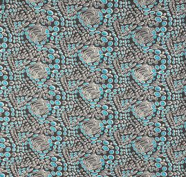 Středně silný úplet tisk geometrický motiv puntíky/ovál