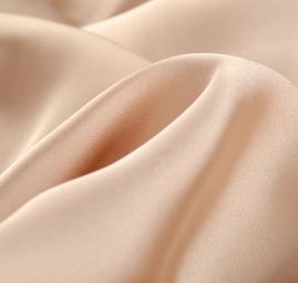 Nepružný jemný satén béžový
