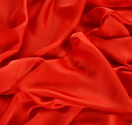 Jemný hladký satén červený