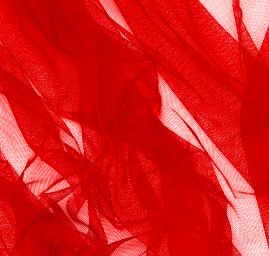 Tyl pružný jemný červený tmavší