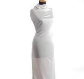 Imitace hedvábí jemné bílé matné