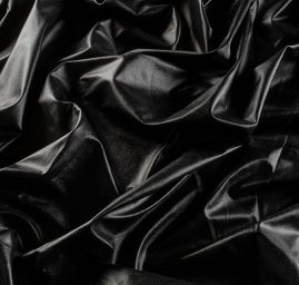 Imitace kůže výšivka černá