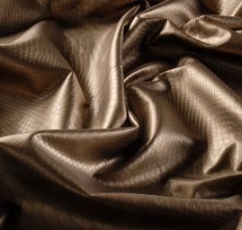 Imitace kůže hadí vzor s krajkovou bordurou