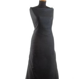 Kostýmová vlněná látka vzor rybí kost modrá