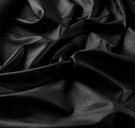 Imitace kůže se strukturou černá matná ekokůže