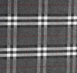 Kostýmová látka vzor kostky tartan šedá