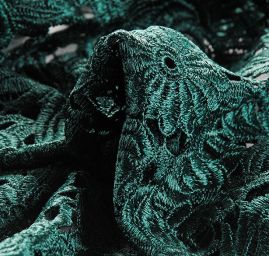 Hrubá krajka  tm.zelená