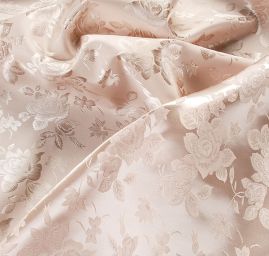 Brokát krojový nepružný světlý oříšek