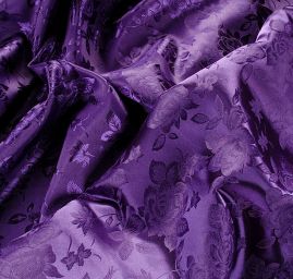 Brokát krojový nepružný tmavě fialová 