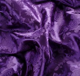 Brokát krojový nepružný tmavě fialová 