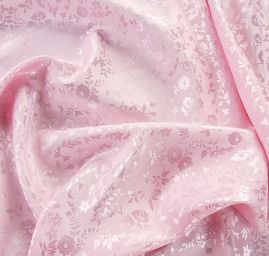 Brokát krojový nepružný drobný vzor růžový