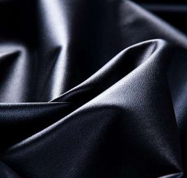 Imitace kůže matná černá jemná