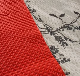 Prošev květinový vzor/vínová II.jakost