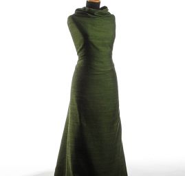 Kostýmová látka Art Fabrics bavlna směs zelená