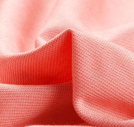 Retro úplet středně silný pastel lososový