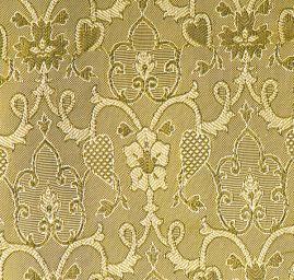 Hedvábný borkát šanžán ornamenty zelený