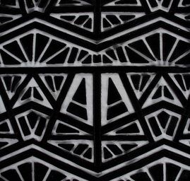 Krajka tylová sametové aplikace černá