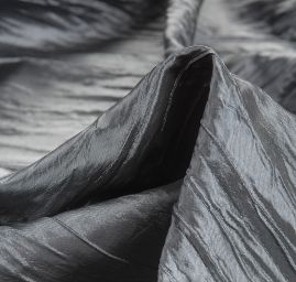 Taft kreš plastický šanžán tmavě šedostříbrný