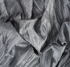 Taft kreš plastický šanžán tmavě šedostříbrný