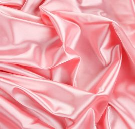 Satén pružný jemný pink růžový