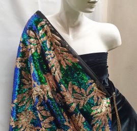 Krajka tylová s flitry