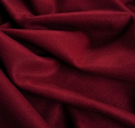 Flauš pružný oboustranný tm. vínový