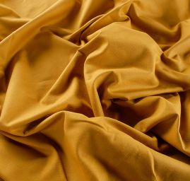 Samet bavlněný nepružný okrový