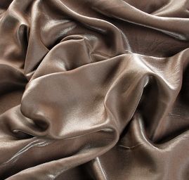 Lamé šatová látka stříbrnohnědá