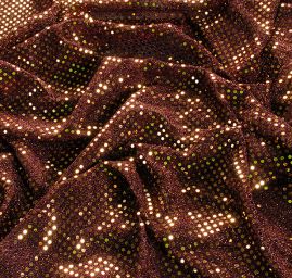 Úplet s flitry puntíky vínové