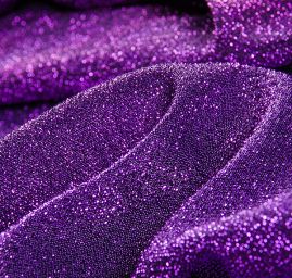 Lamé úplet pletenina fialové barvy