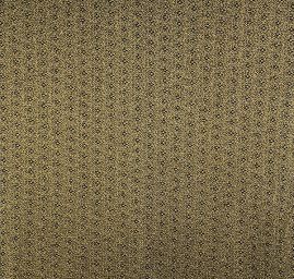 Úplet žakár květy zlatá černá