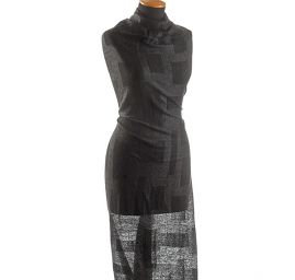 Úplet vlna směs plastický vzor černý